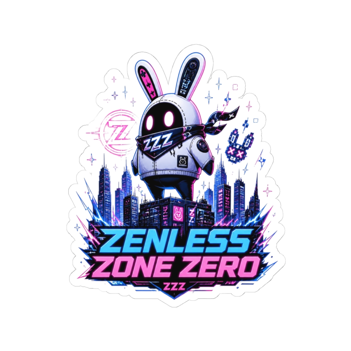 Zenless Zone Zero "Zenless Zone Zero" Sticker - alternate angle 2, merchandise