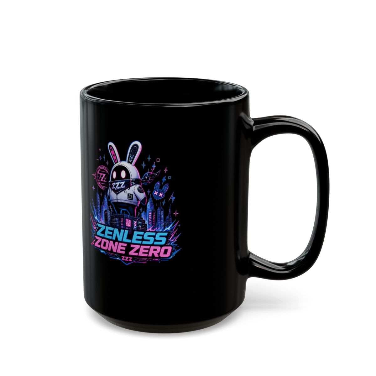 Zenless Zone Zero "Zenless Zone Zero" Black Mug - alternate angle 5, merchandise