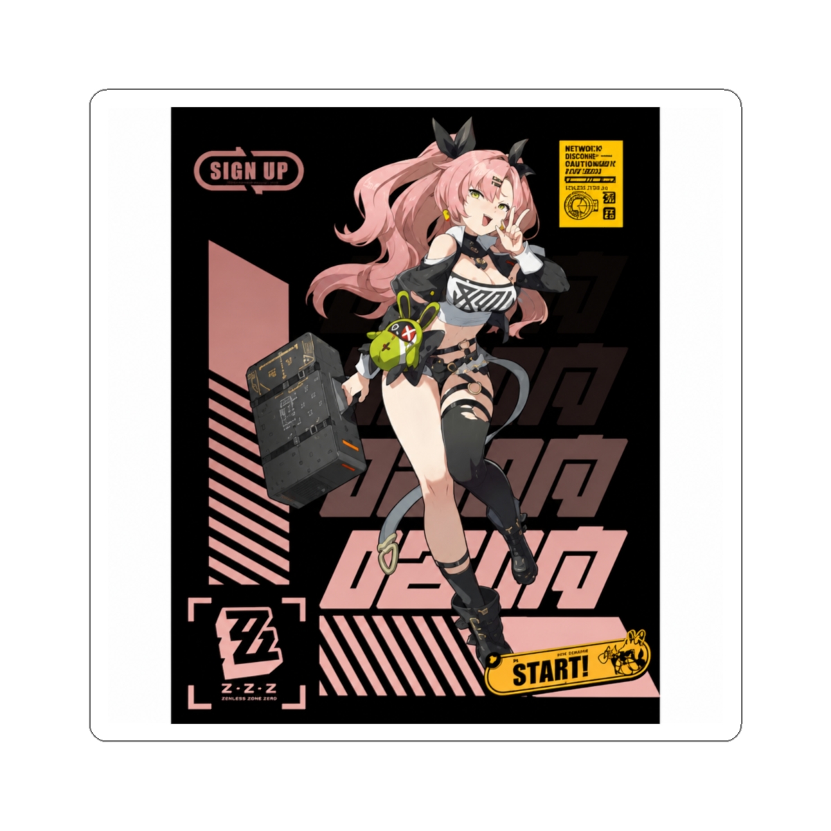 Agent Nicole Demara (Zenless Zone Zero) Sticker - alternate angle 2, merchandise
