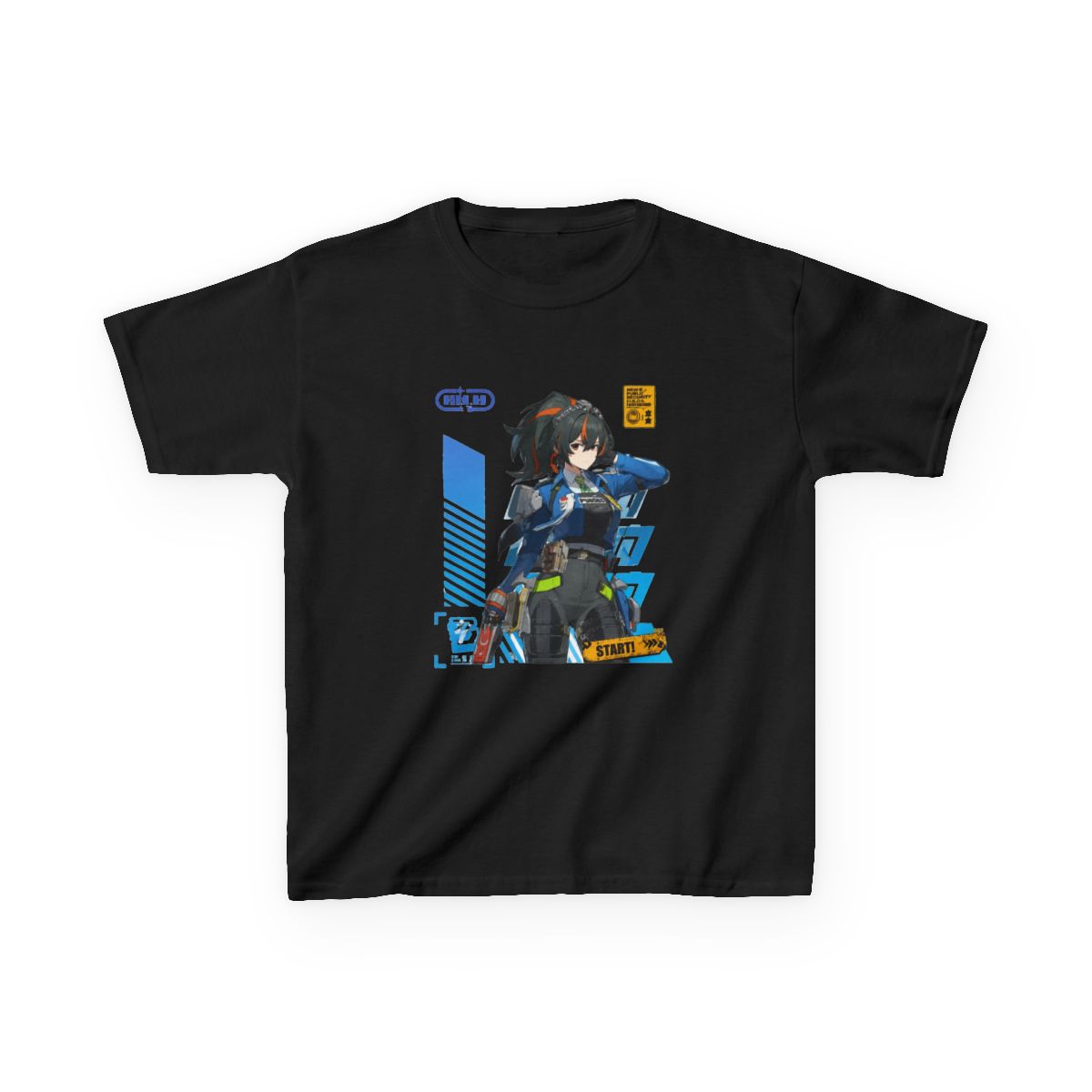 Agent Zhu Yuan (Zenless Zone Zero) Kids T-Shirt - alternate angle 2, merchandise
