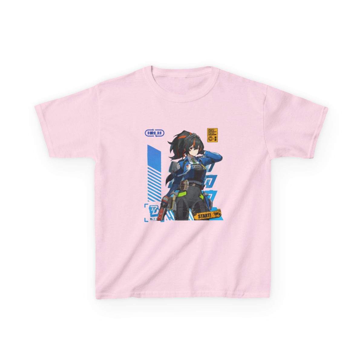 Agent Zhu Yuan (Zenless Zone Zero) Kids T-Shirt - alternate angle 4, merchandise